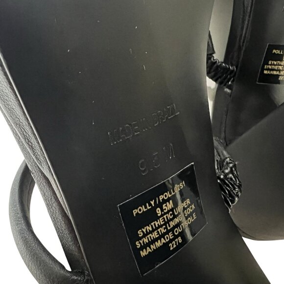 Steve Madden Black Strappy Sandals - Picture 8 of 13